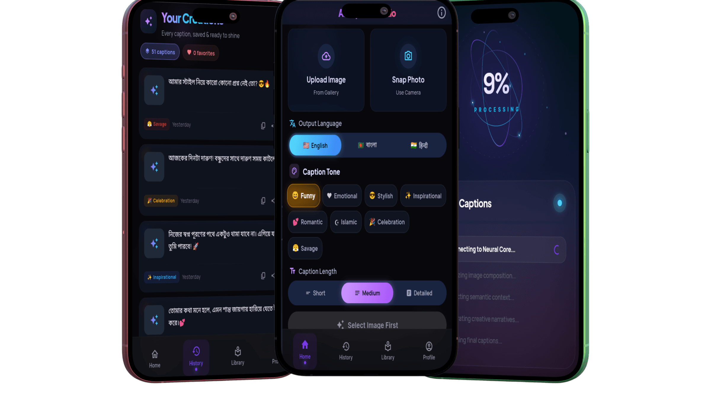 AI Caption Studio App